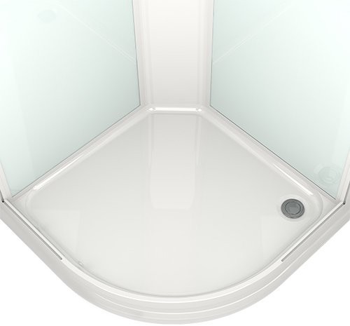 Душевая кабина Domani-Spa Delight 88 / DS01D88LWM10 (белый/сатин/матированное стекло)