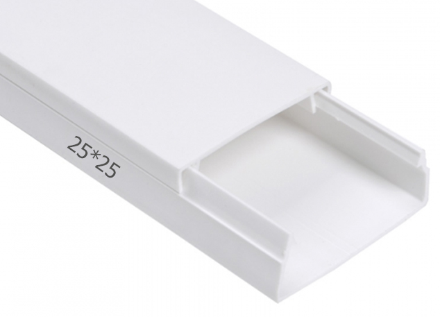 Кабель-канал 25*25 с двойным замком ЕТР Кабель-канал 25*25 с двойным замком ЕТР