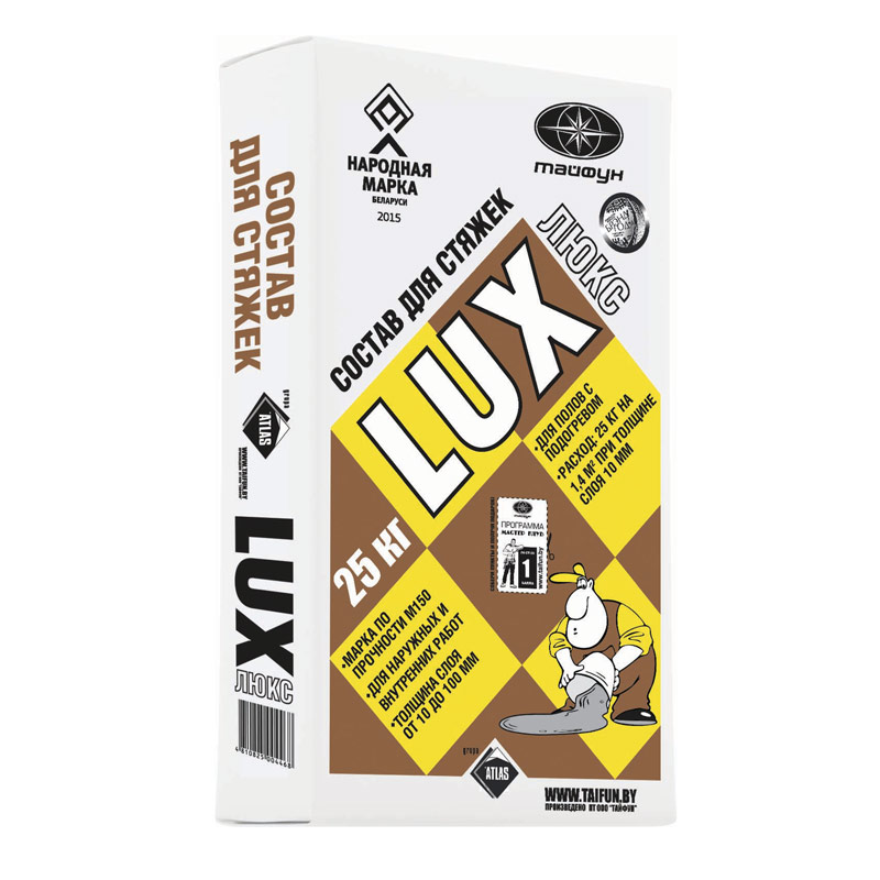 Смесь цементная для стяжек Тайфун Люкс М150, 25 кг Смесь цементная для стяжек Тайфун Люкс М150, 25 кг
