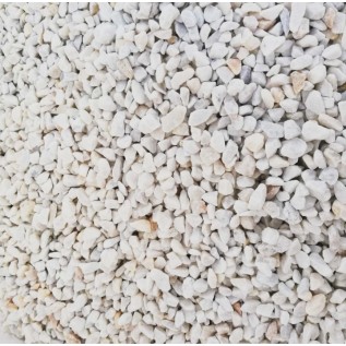 Щебень декоративный Мраморный 5-10мм (20 кг, белый)