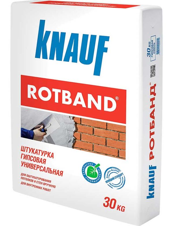 Штукатурка выравнивающая Knauf Rotband (30кг) Штукатурка выравнивающая Knauf Rotband (30кг)
