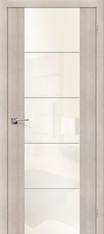 Дверь ЭКО v4 cappuccino veralinga white pearl 200 80