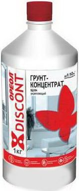 Грунтовка Ореол Дисконт ВД-ВА укрепляющий (1кг) Грунтовка Ореол Дисконт ВД-ВА укрепляющий (1кг)