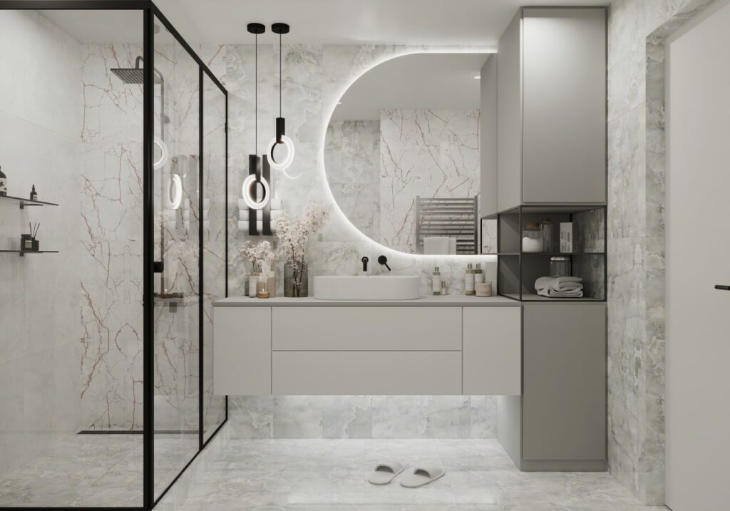 Плитка Beryoza Ceramica Avalanche G серый (418x418)